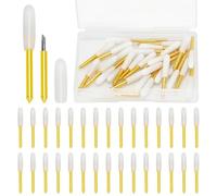 Lot de 30 lames à pointe fine de qualité supérieure compatibles avec Cricut Maker 3/Maker/Explore 3/Explore Air 2/Air/One/Venture, lame adaptée pour trancher des découpes de vinyle pailleté, papier,