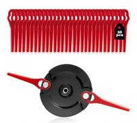 Lot de 30 Lames de coupe-bordures en plastique, Disque de Coupe à Double Lame Compatible avec Einhell Coupe-Bordures sans Fil, 20 Lames
