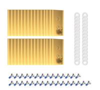 Lot de 30 lames de rechange compatibles avec Mammotion Luba, revêtement en titane, lames de rechange en titane pour tondeuse robot avec vis et rondelles pour tondeuse à gazon Yuka toutes les séries