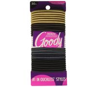 Lot de 30 lastiques tress s en haricots Java pour femmes Goody Ouchless, couleur neutre