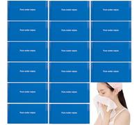 Lot de 30 lingettes humides jetables de luxe emballées individuellement à l'eau pure ; lingettes hypoallergéniques pour les mains et le visage pour peaux sensibles, lingettes de maquillage