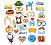 Lot de 30 lunettes amusantes en papier pour fête de la bière