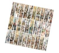 Lot de 30 marque-pages à motif floral pour loisirs créatifs | Design étanche, taille standard 4 x 15 cm, projets créatifs pour scrapbooking, projets et détails esthétiques