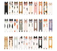 Lot de 30 marque-pages de style rétro pour les amateurs de livres, marque-pages en forme de chats
