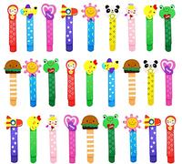 Lot de 30 marque-pages enfants gadgets anniversaire enfants marque-pages animaux en bois cadeaux fête anniversaire enfants faveurs gadgets Noël (30 pièces)