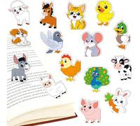 Lot de 30 marque-pages magnétiques pour enfants, animaux - Marque-page amusant - Accessoires de lecture - Cadeau pour les amateurs de lecture, les amateurs de livres, les enseignants, les filles et