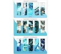 Lot de 30 marque-pages magnétiques pour femmes, hommes, amateurs de livres, marqueurs de page pour étudiants, enseignants, lecture (océan multicolore)