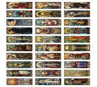 Lot de 30 marque-pages sur le thème des cartes de tarot - 15,2 x 3,8 cm - Pour les amateurs de livres, les lecteurs, les étudiants, les enseignants
