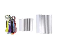 Lot de 30 Marque-pages Vierges par Sublimation, Marque-pages Double Face en MDF avec Pompons Colorés, étiquettes pour Lecteurs, Enseignants, étudiants, Famille et Amis