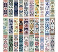 Lot de 30 marque-pages vintage en papier pour livres - Design classique et élégant, cadeau pour les amateurs de livres pour les lecteurs, les étudiants et les amateurs de littérature (A)