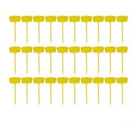 Lot de 30 marqueurs de jardin vierges pour écrire (jaune)
