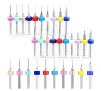 Lot de 30 micro-forets 0,1 mm à 1 mm en acier tungstène PCB pour platine d'impression - Mini forets hélicoïdaux pour pierre brute en résine - Gravure sur circuits imprimés - Imprimante 3D