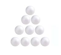 Lot de 30 mini boules rondes en mousse de polystyrène blanc de 1 cm, 1,5 cm, 2 cm, 2,5 cm, 3 cm, 4 cm