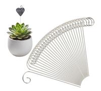 Lot de 30 mini crochets de berger - En métal déformé - En acier inoxydable - Pour paniers de fleurs, mangeoires pour oiseaux, lampes solaires, décorations de mariage et