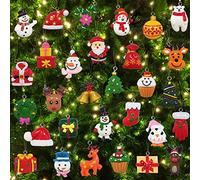 Lot de 30 mini décorations de Noël, modèles miniatures en résine pour petits arbres de Noël, décorations artisanales et projets de bricolage de vacances, ensemble de petites décorations