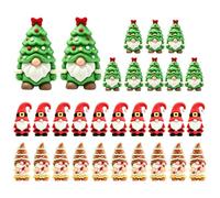 Lot de 30 mini figurines de nains de Noël pour décoration de table