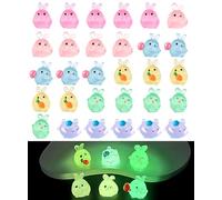 Lot de 30 mini figurines en résine Select Zone lumineuses dans le noir - Figurines miniatures colorées pour décoration de jardin, scènes de micro paysage, décorations d'intérieur