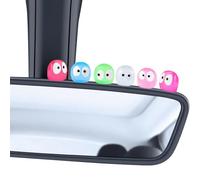 Lot de 30 mini figurines mignonnes en suie lumineuses avec colle amovible, figurines de dessin animé lumineuses, décoration pour rétroviseur de voiture, tableau de bord, maison, bureau, décoration