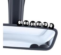 Lot de 30 mini figurines mignonnes en suie lumineuses avec colle amovible, figurines de dessin animé lumineuses, décoration pour rétroviseur de voiture, tableau de bord, maison, bureau, décoration