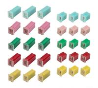 Lot de 30 mini fusibles à lame 2060 A avec fusibles carrés pour voitures, bateaux et camping-cars