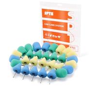Lot de 30 mini tampons de polissage pour outils rotatifs, perceuse électrique sans fil, outil de polissage pour petites zones étroites, polissage, cirage et vernis d'étanchéité - MNPC30