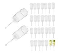Lot de 30 moules à gâteau transparents de forme ronde pour crème glacée et dessert