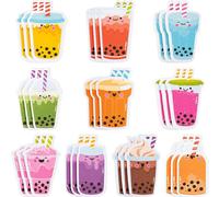 Lot De 30 Notes Autocollantes En Forme De Thé Au Lait Pour Enfants, Fournitures Scolaires, Bloc-Notes, Fournitures Scolaires, Marque-Page, Cadeau Pour Enseignants Et Étudiants[X779]