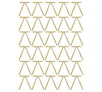 Lot de 30 nœuds en velours pour arbres de Noël et couronnes, conçus avec un tissu floqué doux pour compléter les thèmes de décoration saisonnière (café clair)