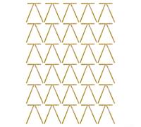 Lot de 30 nœuds en velours pour sapin de Noël et couronne de porte, fabriqués à partir de matériau floqué doux pour une touche élégante de décoration de vacances (café clair)