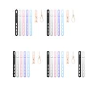 Lot de 30 organiseurs de cordons élastiques en silicone faciles à utiliser pour regrouper et fixer des fils