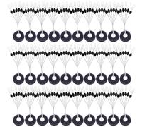 Lot De 30 Ou 180 Pièces De Haricots Spatiaux Ovales En Caoutchouc, Ligne De Pêche À La Carpe De Mer, Pivot De Pêche