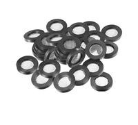 Lot de 30 ou 50 têtes de robinet en forme de O, en acier inoxydable, joint d'étanchéité, tuyau noir, rondelle plate en caoutchouc for pommeau de douche, 1/2 po, 3/4 po(S,50Pcs)