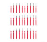 Lot de 30 outils de retrait de broches de connecteur électrique pour réparation d'appareils automobiles et motos avec étui