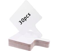 Lot de 30 pagaies de réponse effaçables à sec, double face, mini tableaux blancs effaçables à sec, pagaies d'enchères pour salle de classe, enseignement, bureau, réunion, vote, fête prénuptiale