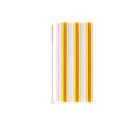 Lot de 30 pailles réutilisables en plastique - 23 cm - Avec brosse de | Pailles en plastique réutilisables - Pailles colorées pour cocktails, smoothies, boissons longues - Pailles de fête