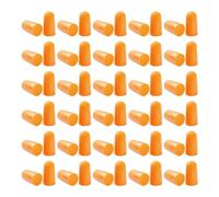 Lot de 30 paires de bouchons d'oreilles avec réduction du bruit - En mousse - Réutilisables - Emballés individuellement - Anti-bruit pour dormir - Bouchons d'oreilles anti-ronflement (orange)