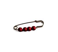 Lot de 30 paires de boutons de réglage de la taille en forme d'étoile en métal sans couture pour jeans (3,5 perles rouges)