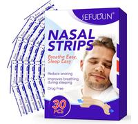 Lot De 30 Pansements Nasaux Pour Ronflement - Taille Universelle - Contre Le Ronflement - Meilleure Respiration En Cas De Congestion Nasale - Bandes Nasales Anti-Noring