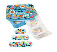 Lot de 30 pansements papillon pour jardin dans une boîte métallique