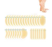 Lot de 30 Pansements pour Ampoules des Pieds, Invisibles Pansements Hydrocolloïde Gel, Bandages Résistants à l'Eau, pour Talon, Pied et Orteil, Coussinets Imperméables, pour Protection de la Peau