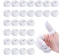 Lot de 30 pansements pour doigts - Protection des doigts - Blanc - Protection du bout des doigts - Pour le travail, la cuisine - Protection des doigts en cas de blessures