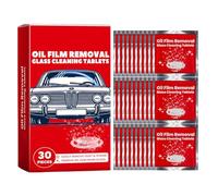 Lot de 30 pastilles de dissolvant pour film d'huile sur verre de voiture, pour l'entretien durable des véhicules à moteur
