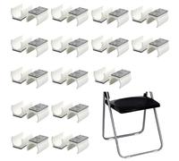 Lot de 30 patins de chaise cantilever - Diamètre : 25 mm - Protection contre les rayures - Pour chaises à bascule - Pour parquet, stratifié, carrelage
