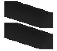 Lot de 30 patins jetables en feutre de 1 mm d'épaisseur pour le nettoyage des cages de divers petits animaux (noir)