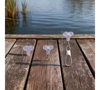 Lot de 30 perles de pêche ovales transparentes pour intégration de ligne et gestion de ligne (A)