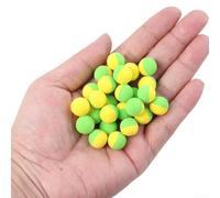Lot de 30 perles pour pêche à la carpe européenne, pour les techniques de pêche, y compris l'alimentation et les particules pour la pêche (30 pièces par flacon, jaune-vert)