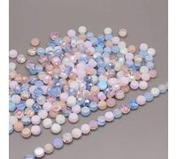 Lot de 30 perles rondes et plates en cristal de 8 mm, couleurs mélangées, à facettes, en forme de disque, pour la fabrication de bijoux, bracelets, boucles d'oreilles, DIY, 13-8 mm