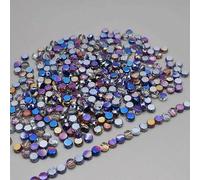 Lot de 30 perles rondes et plates en verre cristal à facettes, couleurs mélangées, 8 mm, pour la fabrication de bijoux, bracelets, boucles d'oreilles, 17 à 8 mm, lot de 30 pièces