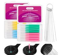 Lot de 30 petites brosses pour nettoyer le pommeau de douche, outil de nettoyage de buse de douche pour déboucher les petits trous, brosses de nettoyage pour la maison et la cuisine
