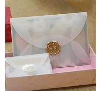 Lot de 30 petites enveloppes vierges vintage en papier translucide pour invitations de mariage et lettres 8,9 x 5,8 cm